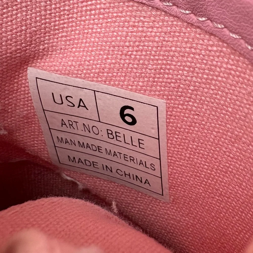 Berness Belle High-Top Lace Up Chunky Platform Sneakers in Pink
